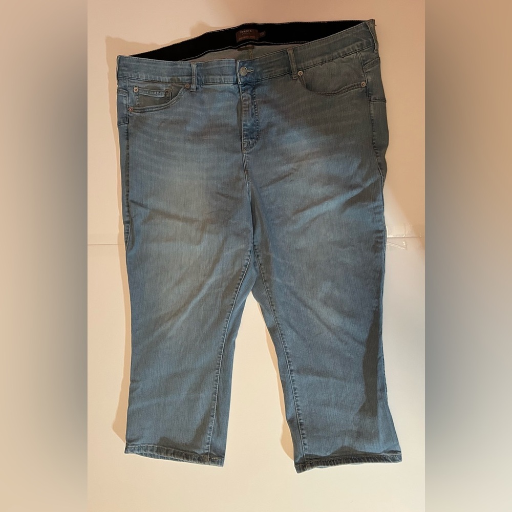 Torrid Women's Blue Crop Skinny Jeans
